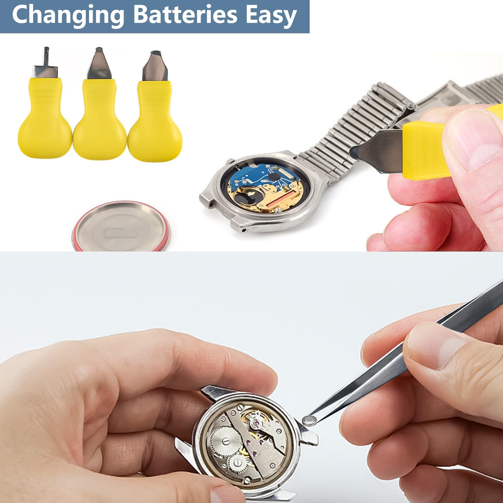 Amazon.co.jp: Zistel 6 in 1 時計修理キット+時計プレスツール